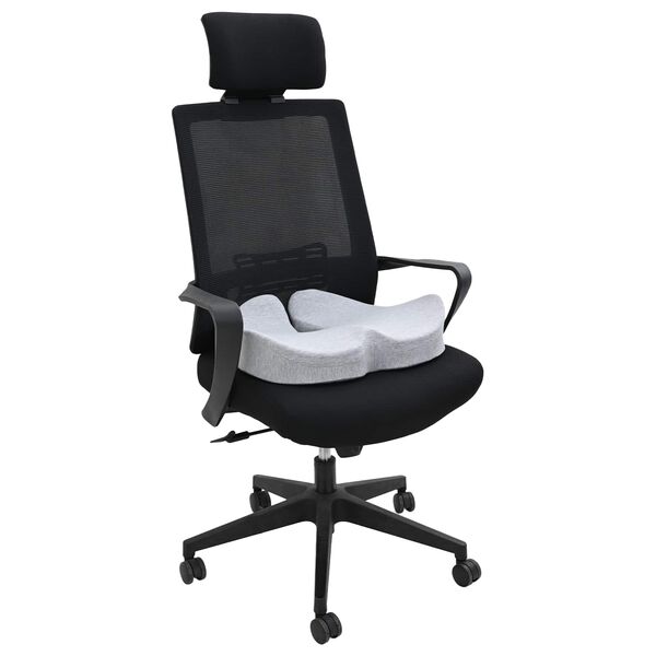 vidaXL Cuscino per la seduta Grigio chiaro 50 x 43 x 10 cm