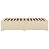 vidaXL Giroletto senza Materasso Crema 100x200 cm in Tessuto