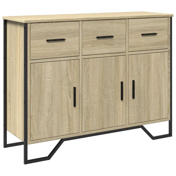 vidaXL Credenza Rovere Sonoma 97x32,5x74,5 cm in Legno Multistrato