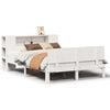 vidaXL Letto Libreria senza Materasso Bianco 160x200 cm Legno di Pino