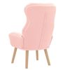 vidaXL poltrona Rosa 69 x 74 x 93 cm Tessuto Sherpa