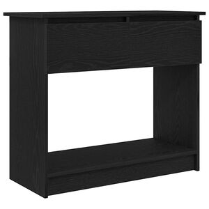 vidaXL Tavolo Consolle con Cassetti Nero 85,5x38,5x74,5 cm