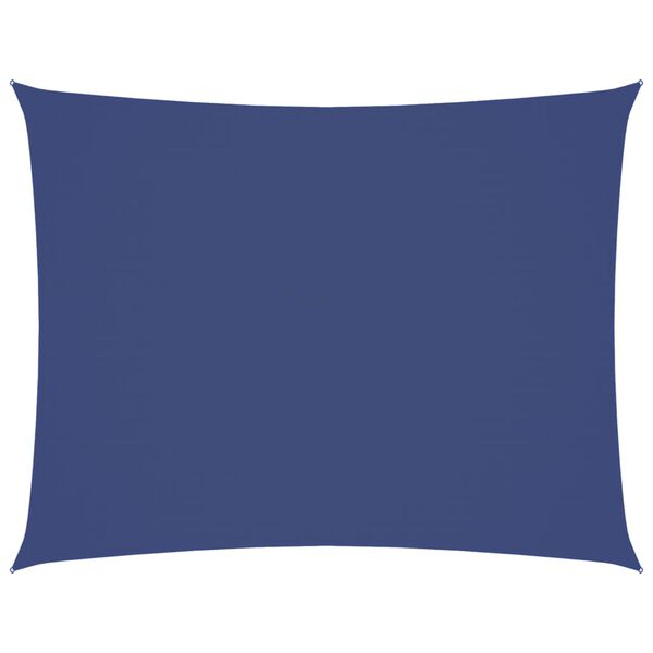vidaXL Parasole a Vela Oxford Rettangolare 3,5x4,5 m Blu