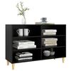 vidaXL Credenza Nera 103,5x35x70 cm in Legno Multistrato