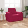 vidaXL Divano letto Rosso Vino 98 x 71 x 83 cm Velluto