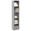 vidaXL Libreria Grigio Sonoma 40x30x189 cm in Legno Multistrato
