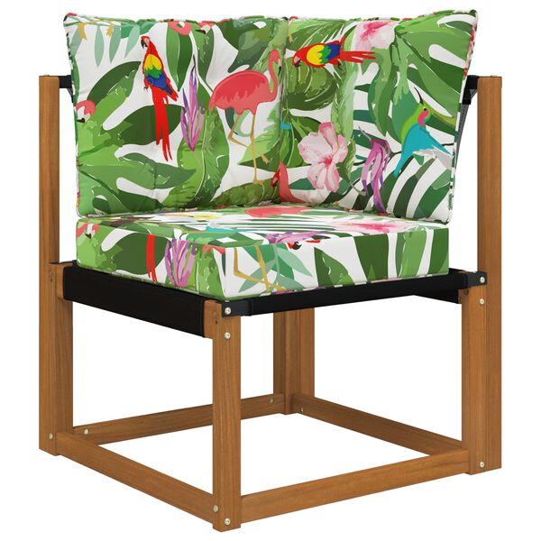 vidaXL Cuscino per divano da esterno 3 pcs colorato Poliestere