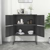 vidaXL Credenza Alta Antracite 80x35x100 cm in Acciaio