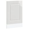 vidaXL Pannello Lavastoviglie Kalmar Bianco Lucido 45x1,5x57 cm
