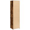 vidaXL Credenza Rovere Fumo 50x41x185 in Legno Multistrato