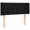 vidaXL Testiera ad Orecchio Nera 93x16x78/88 cm in Tessuto