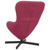 vidaXL Poltrona uovo Rosso Vino 63 x 73 x 90 cm Velluto