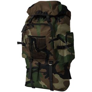 vidaXL Zaino stile militare XXL 100 L mimetico