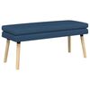 vidaXL Panchina a doppio strato Blu 110 x 40 x 47 cm Tessuto