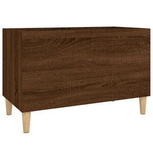 vidaXL Mobile Porta Dischi Rovere Marrone 74,5x38x48 Legno Multistrato