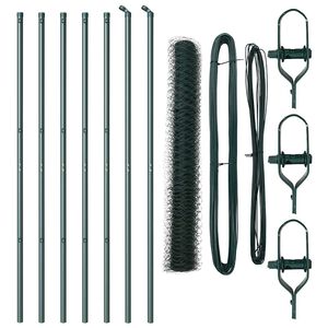 vidaXL Palo della recinzione Verde