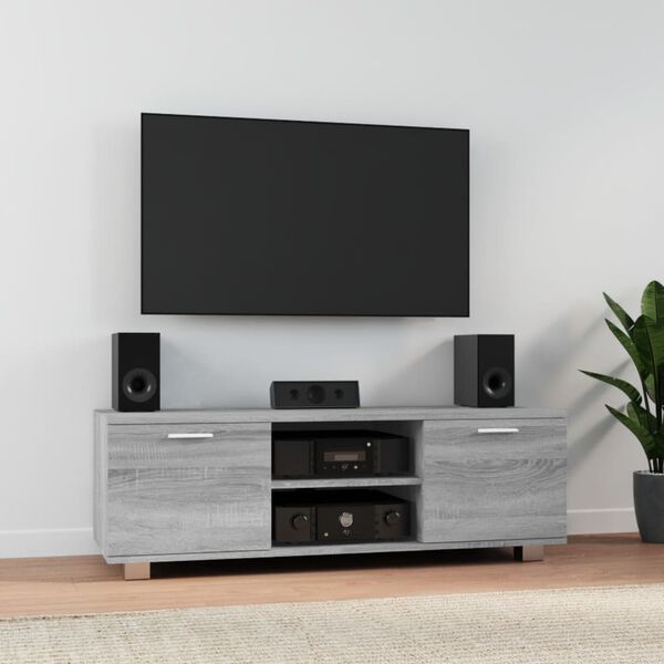 vidaXL Mobile TV Grigio Sonoma 120x40,5x35 cm in Legno Multistrato