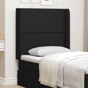 vidaXL Orecchia della Testata Nero 80 x 16 x 4 cm Tessuto