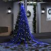 vidaXL Illuminazione per Albero di Natale 320 LED Blu 375 cm
