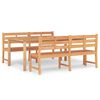 vidaXL Set da Pranzo per Giardino 3 pz in Legno Massello di Teak