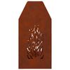 vidaXL Focolare Marrone 50 x 50 x 100 cm Acciaio CorTen