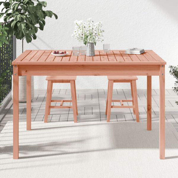 vidaXL Tavolo da Giardino 121x82,5x76 cm in Legno Massello di Douglas