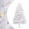 vidaXL Albero di Natale artificiale 300 LED PVC e Acciaio Bianco