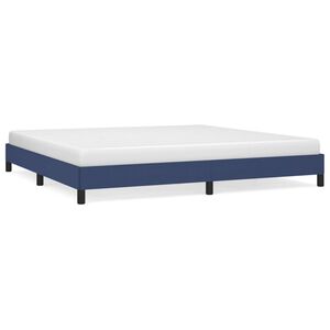 vidaXL Giroletto senza Materasso Blu 200x200 cm in Tessuto