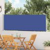 vidaXL Tenda Laterale Retrattile per Patio 100x500 cm Blu