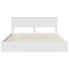 vidaXL Letto con Contenitore Bianco 180 x 200 cm Legno multistrato