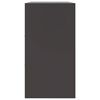 vidaXL Credenza Nera 99x39x73 cm in Acciaio