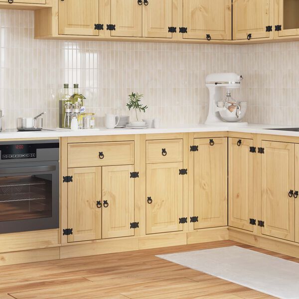 vidaXL Armadietto SKI Marrone Miele 40 x 46 x 81,5 cm Pino massello