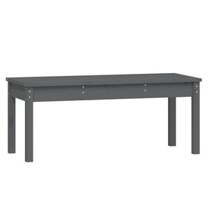 vidaXL Panca da Giardino Grigia 109x44x45 cm Legno Massello di Pino