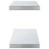 vidaXL Mensole a Muro 2pz 100x23,5x3cm Argento in Acciaio Inossidabile