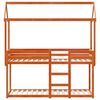 vidaXL Letto a Castello con Tetto Cera 80x200 cm Legno Massello Pino