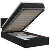 vidaXL Letto ottomano con materasso Nero 80 x 200 cm Velluto