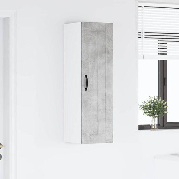 vidaXL Mobile da cucina Grigio cemento 30 x 31 x 100 cm