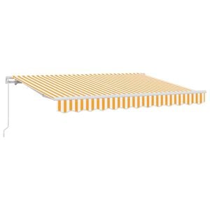 vidaXL Tenda Retrattile Giallo 250 x 200 cm Tessuto