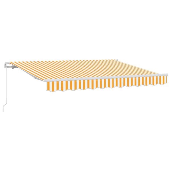 vidaXL Tenda Retrattile Giallo 250 x 200 cm Tessuto
