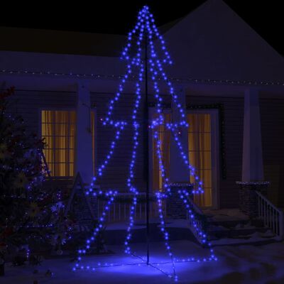 vidaXL Albero di Natale a Cono 360 LED per Interni Esterni 143x250 cm