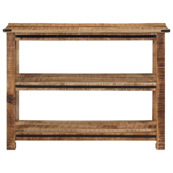 vidaXL Tavolo Consolle 100x35x75 cm in Legno Massello di Mango