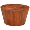 vidaXL Tavolino da Salotto &Oslash;52x30 cm Legno Grezzo Massello di Mango
