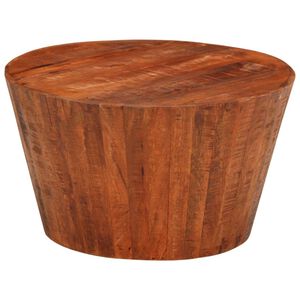 vidaXL Tavolino da Salotto &Oslash;52x30 cm Legno Grezzo Massello di Mango