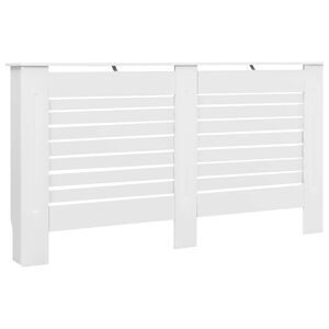 vidaXL Copertura per Radiatore Bianca 152x19x81,5 cm in MDF