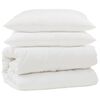 vidaXL Set di Piumoni con cuscino 3 pz Bianco Microfibra
