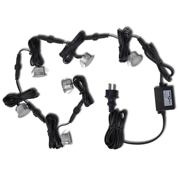 vidaXL Faretti Carrabili a LED 6 pz Bianco Caldo