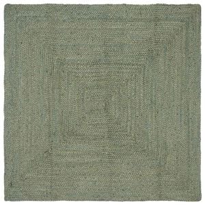 vidaXL Tappeti per area Rettangolare Verde Oliva 160 x 160 cm Juta