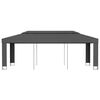 vidaXL Gazebo con Tetto Doppio 3x6 m Antracite