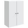 vidaXL Mobiletto a muro Bianco 66 x 34,5 x 90 cm Legno ingegnerizzato