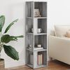 vidaXL Scaffale Angolare Grigio Sonoma 33x33x132 cm Legno Multistrato